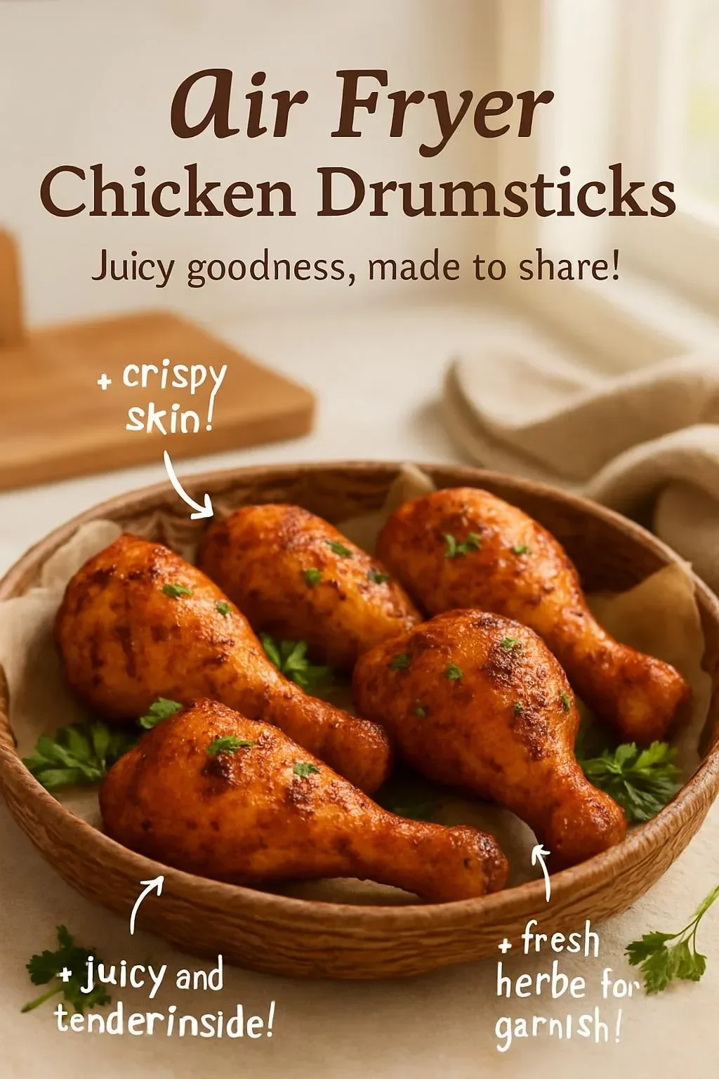 Air Fryer Chicken Drumsticks