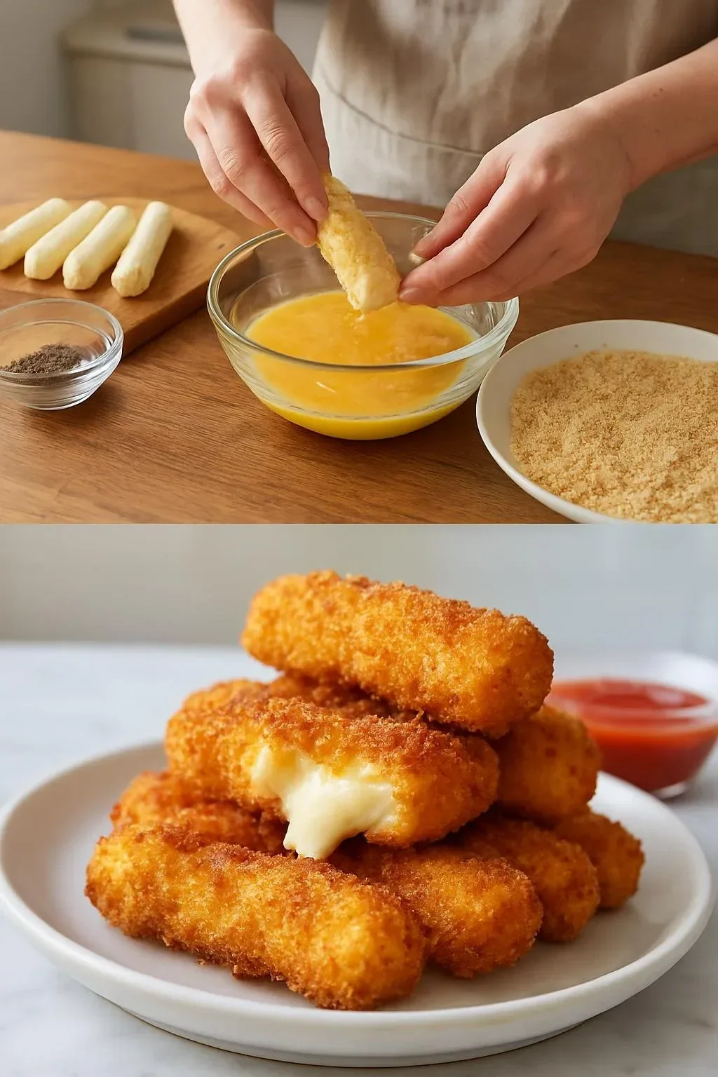 Air Fryer Mozzarella Sticks