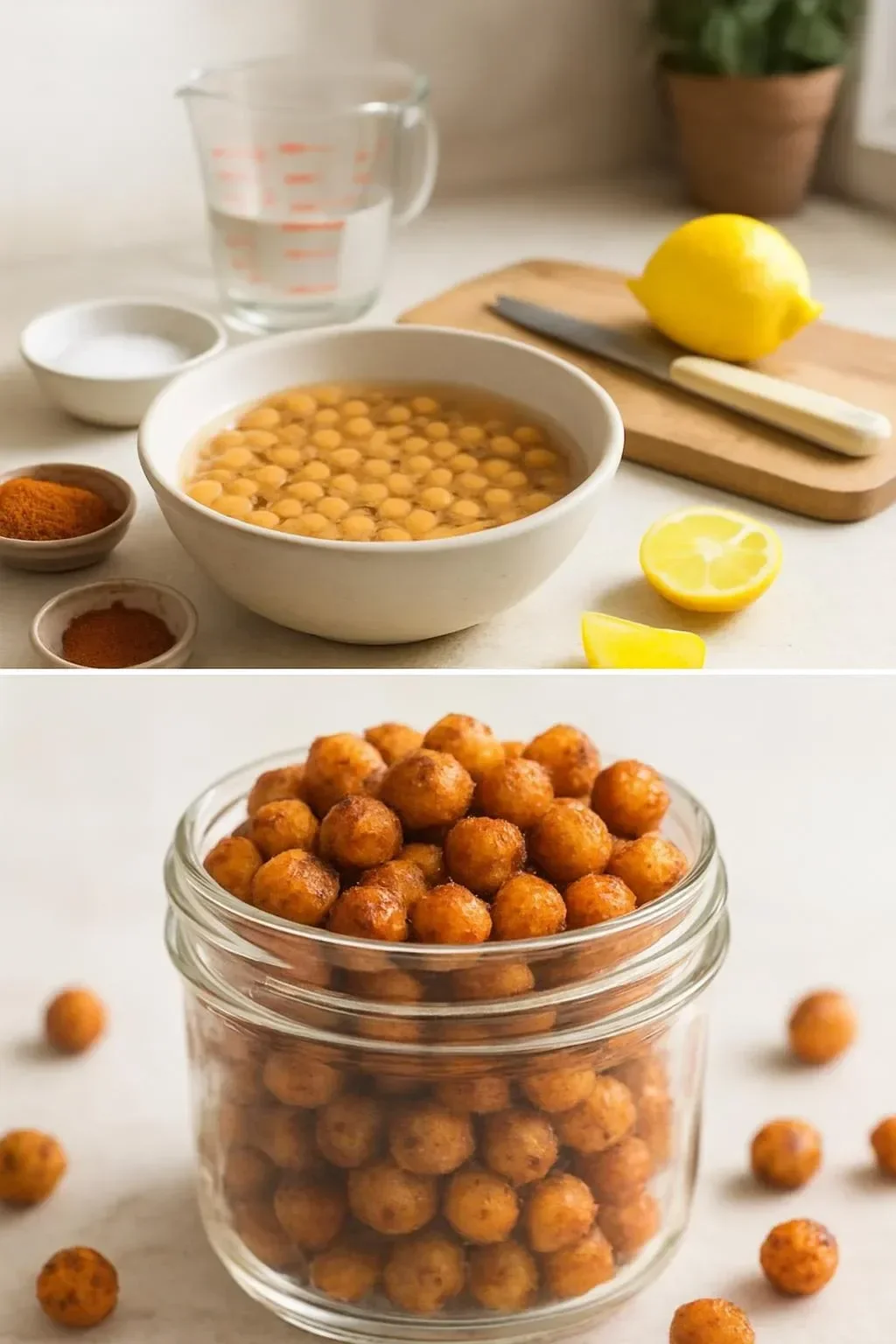 Crispy Air Fryer Chickpeas