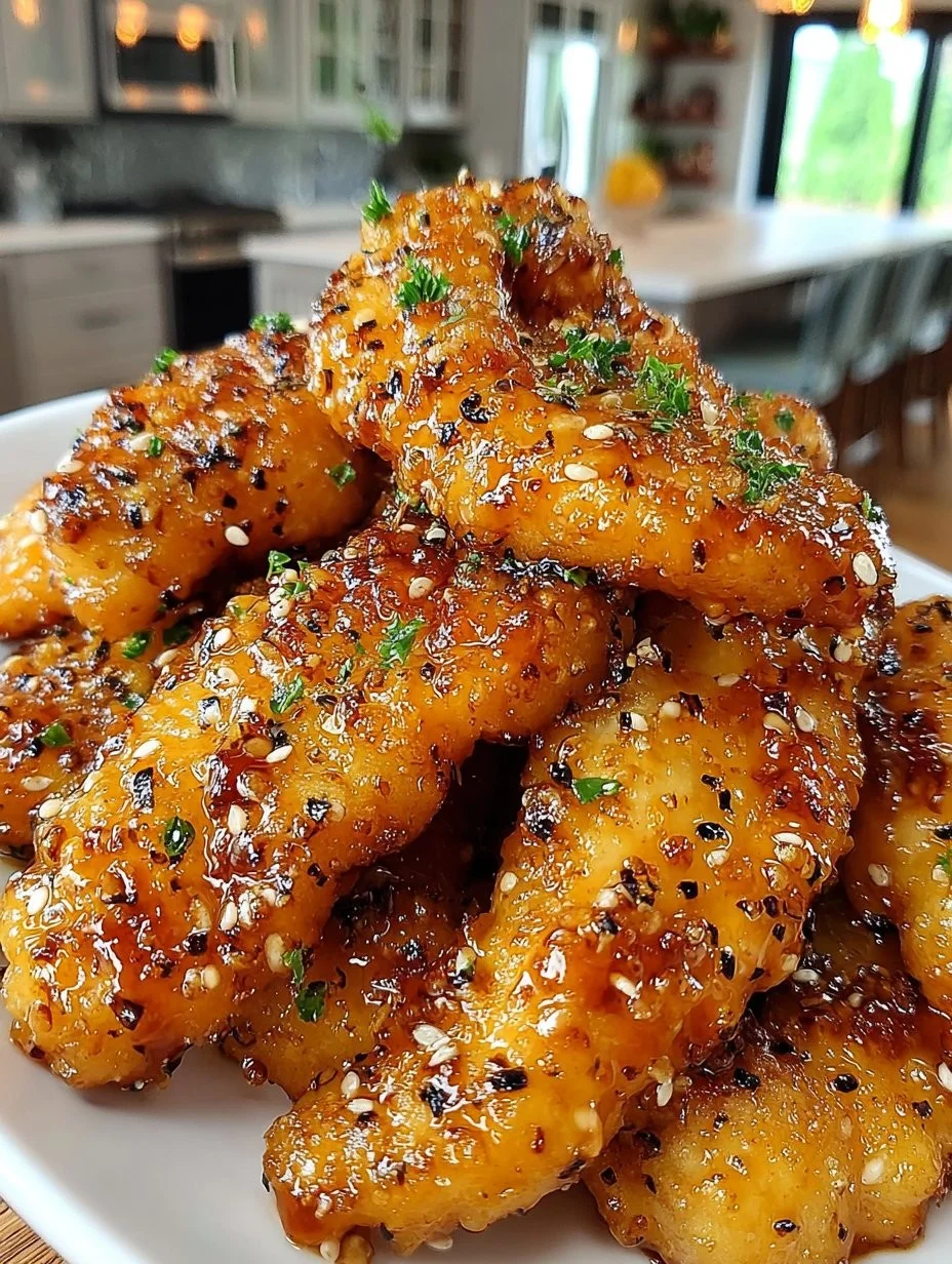 Air Fryer Honey Butter Garlic Chicken Tenders