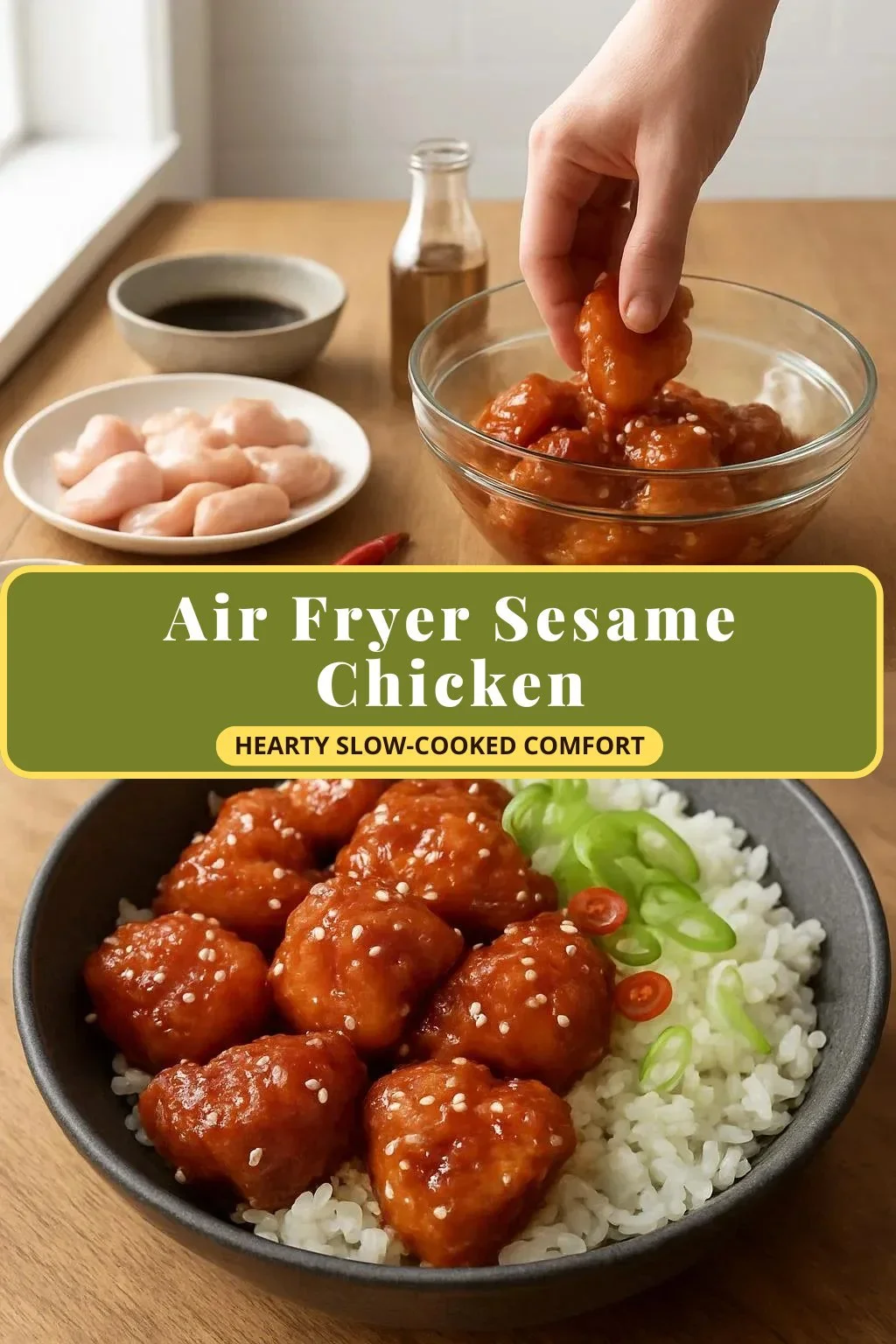 Air Fryer Sesame Chicken