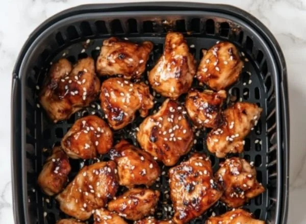 Delicious Air Fryer Teriyaki Chicken served on a plate with vegetables