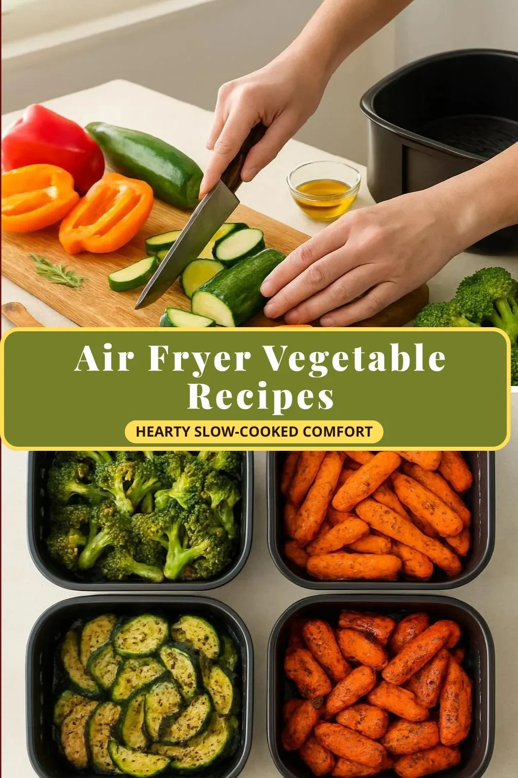 Air Fryer Zucchini and Brussels Sprouts