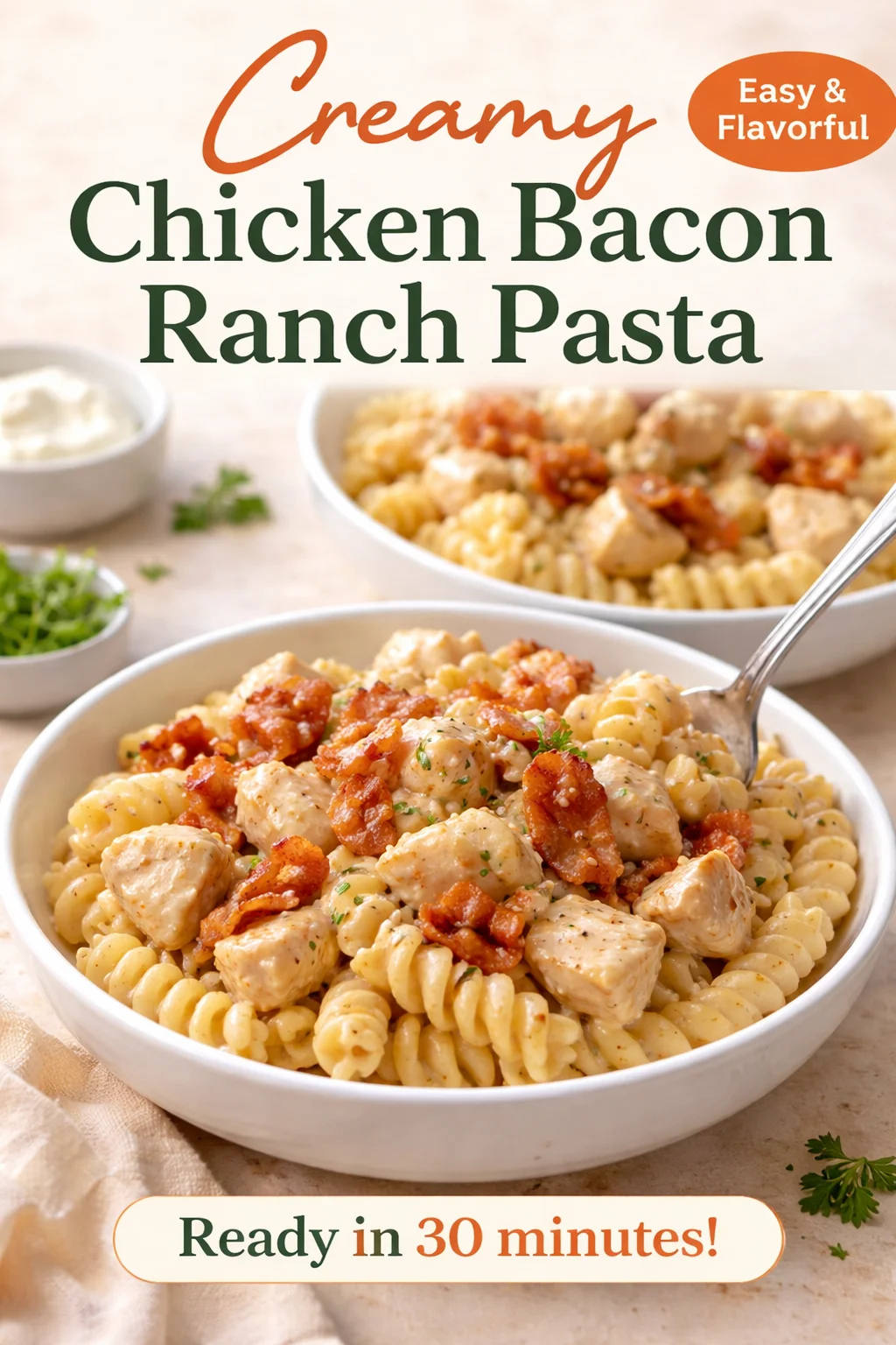 Chicken Bacon Ranch Pasta
