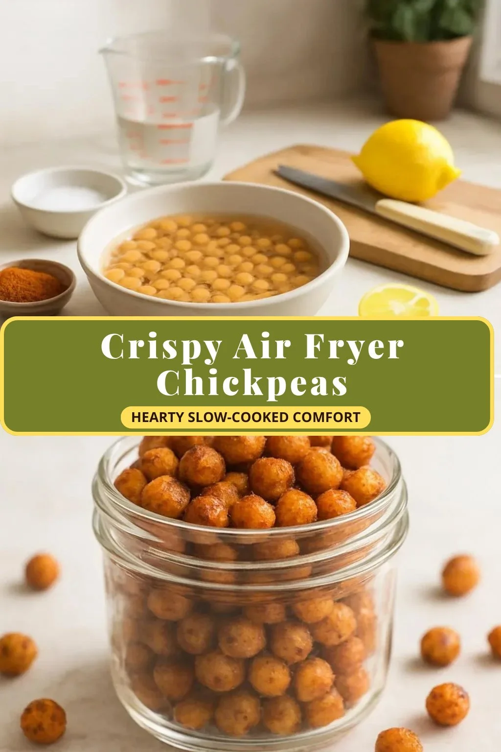 Crispy Air Fryer Chickpeas