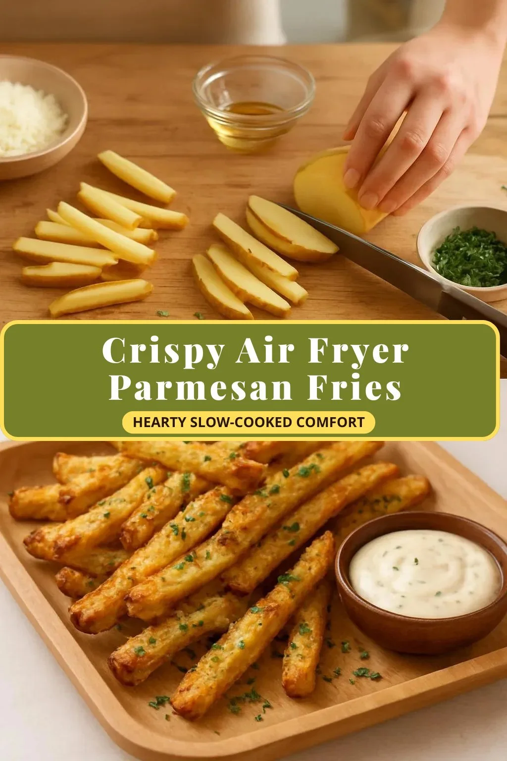 Crispy Air Fryer Parmesan Fries