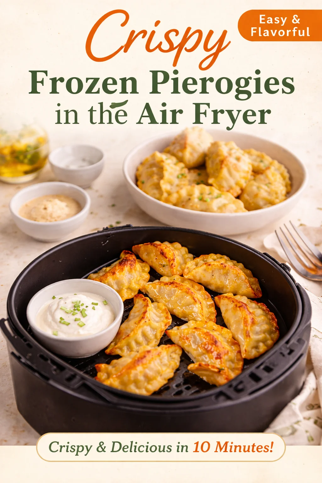 Frozen Pierogies in the Air Fryer