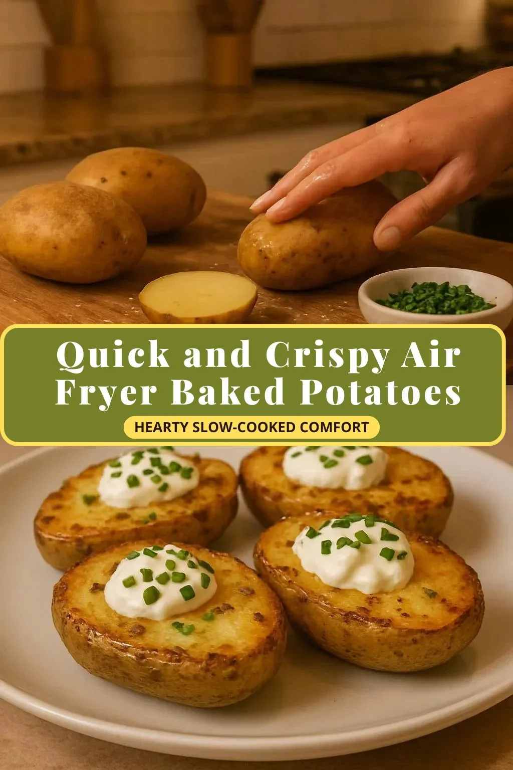 Quick and Crispy Air Fryer Baked Potatoes