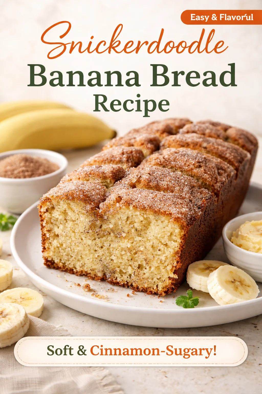 Snickerdoodle Banana Bread Recipe