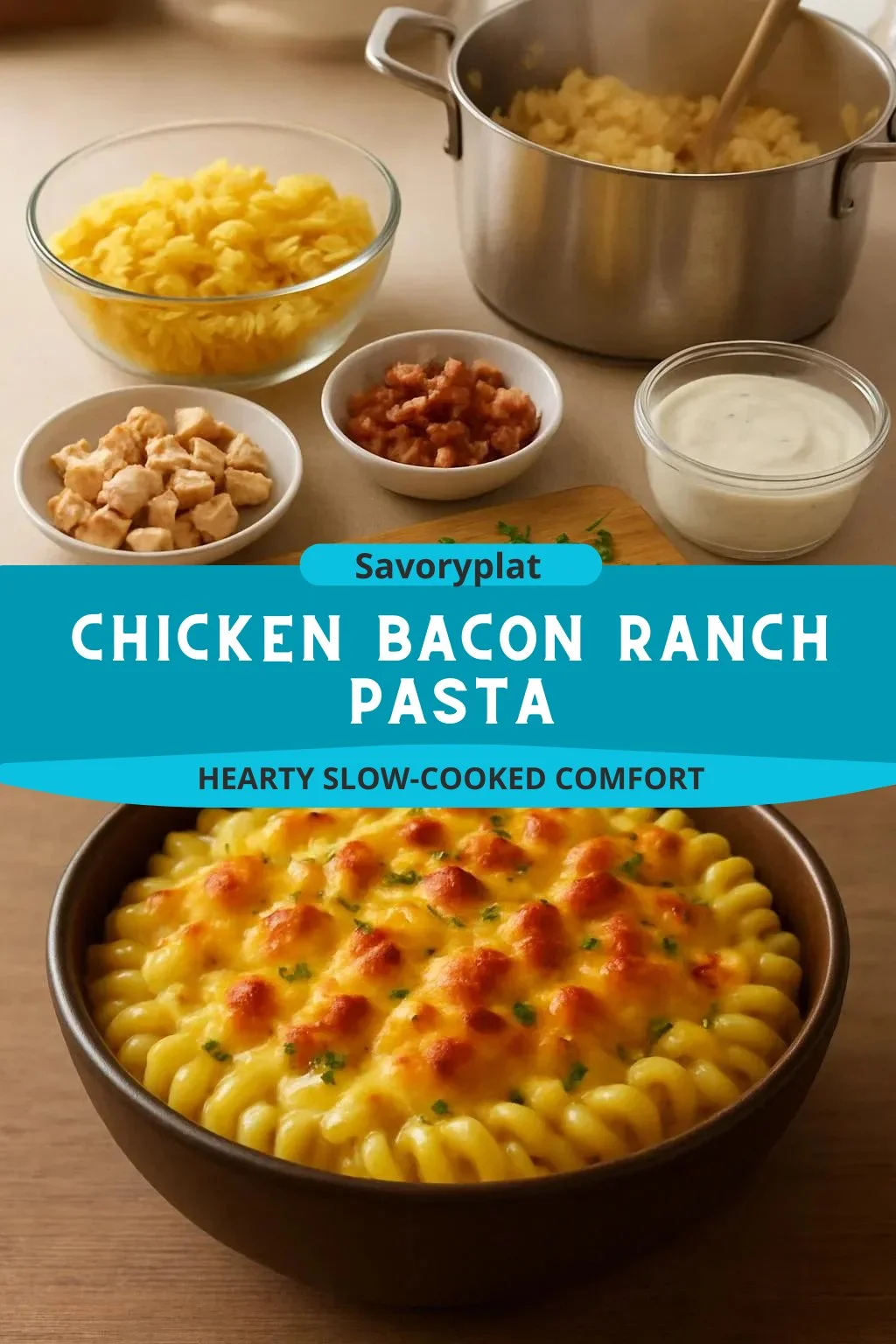 Chicken Bacon Ranch Pasta