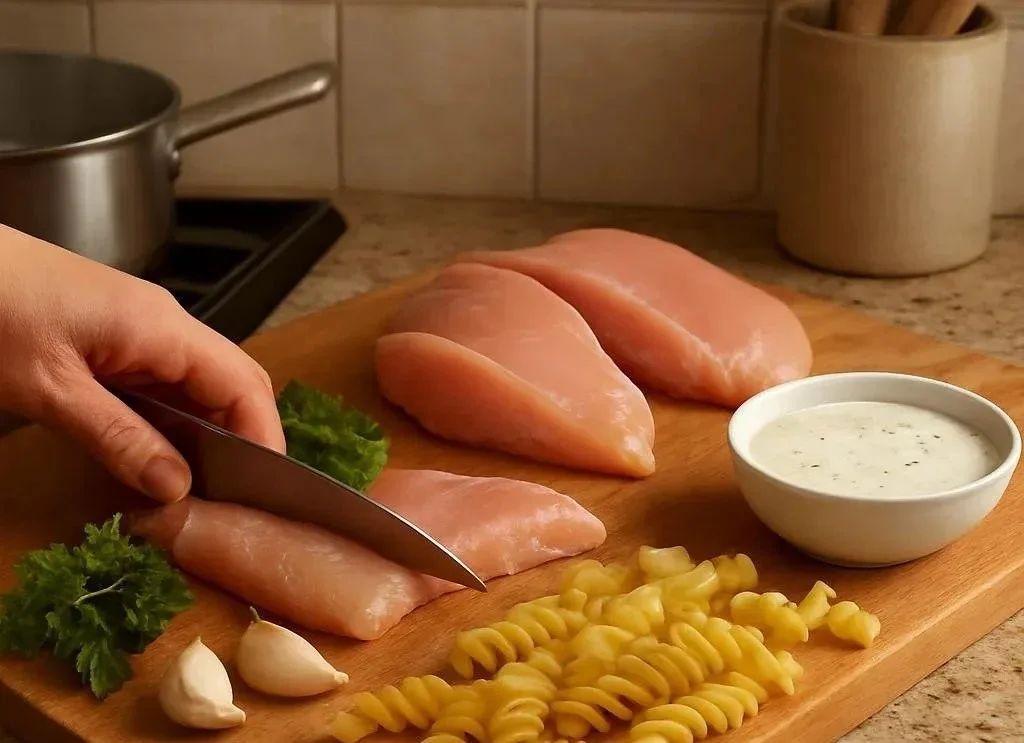 Chicken Bacon Ranch Pasta