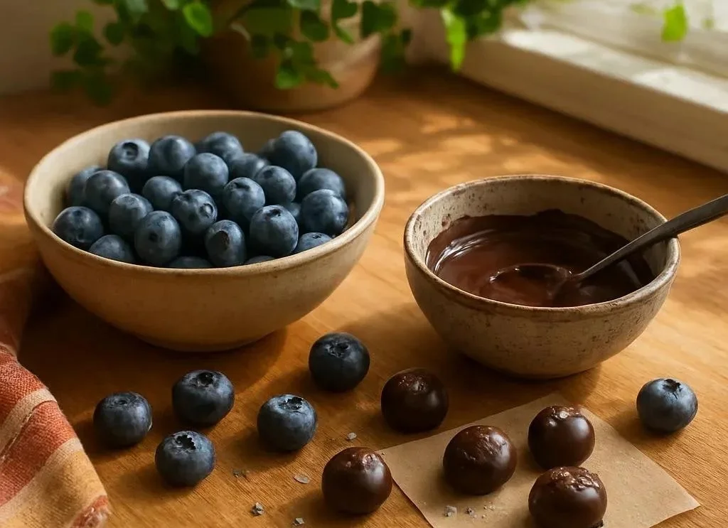 Chocolate-Covered Blueberries