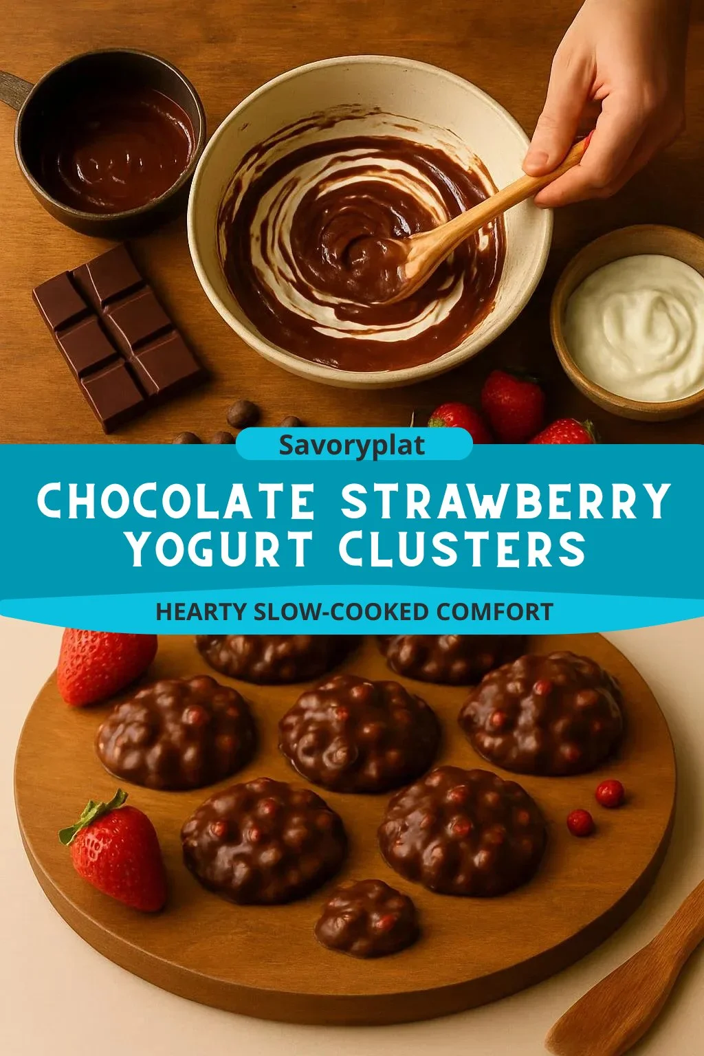 Chocolate Strawberry Yogurt Clusters
