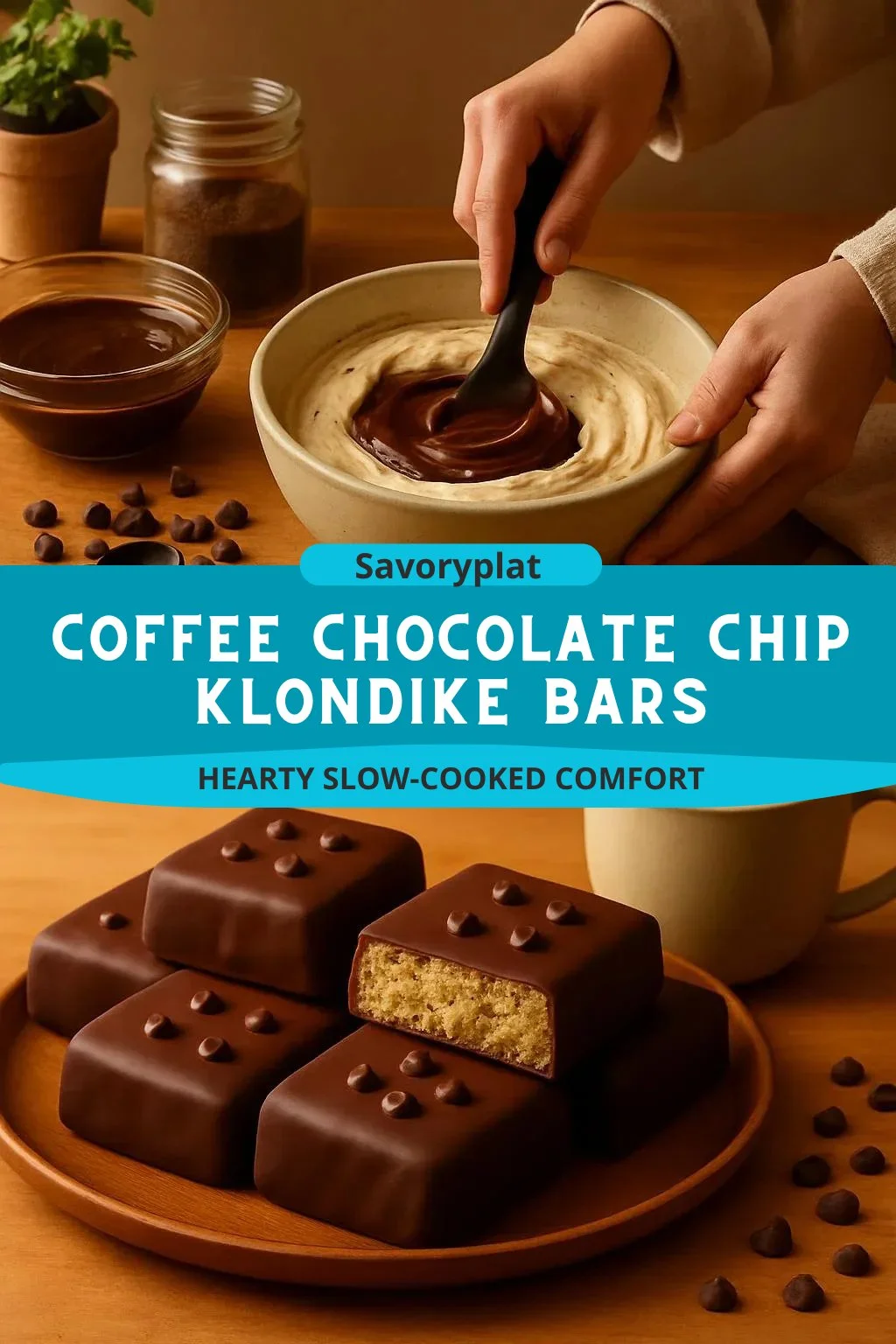 Coffee Chocolate Chip Klondike Bars