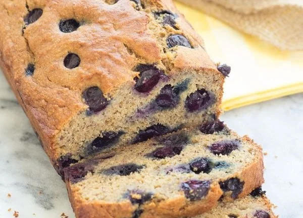 Healthy Blueberry Banana Bread