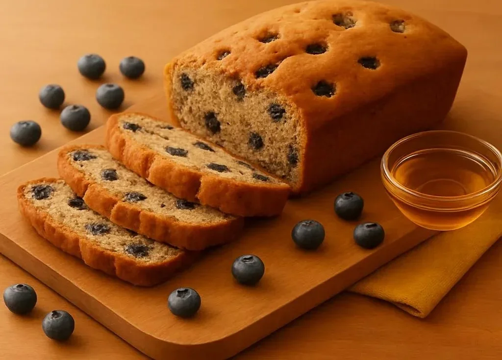 Healthy Blueberry Banana Bread