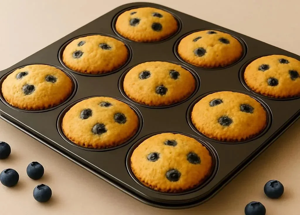 Hearty Blueberry Protein Muffins