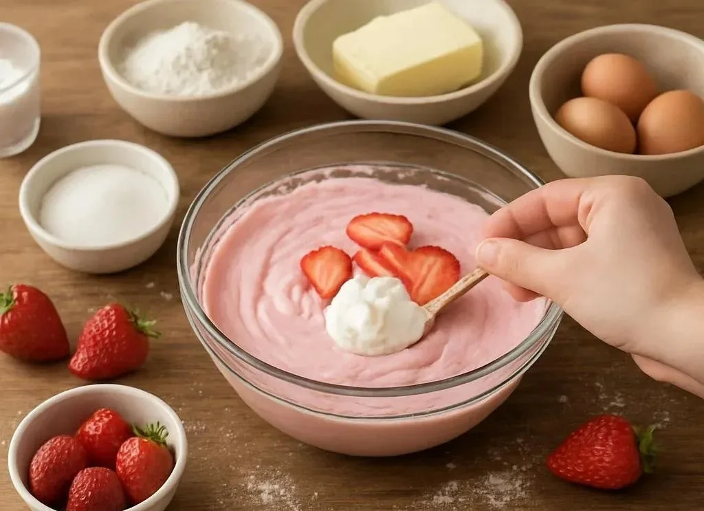 Homemade Strawberry Cake
