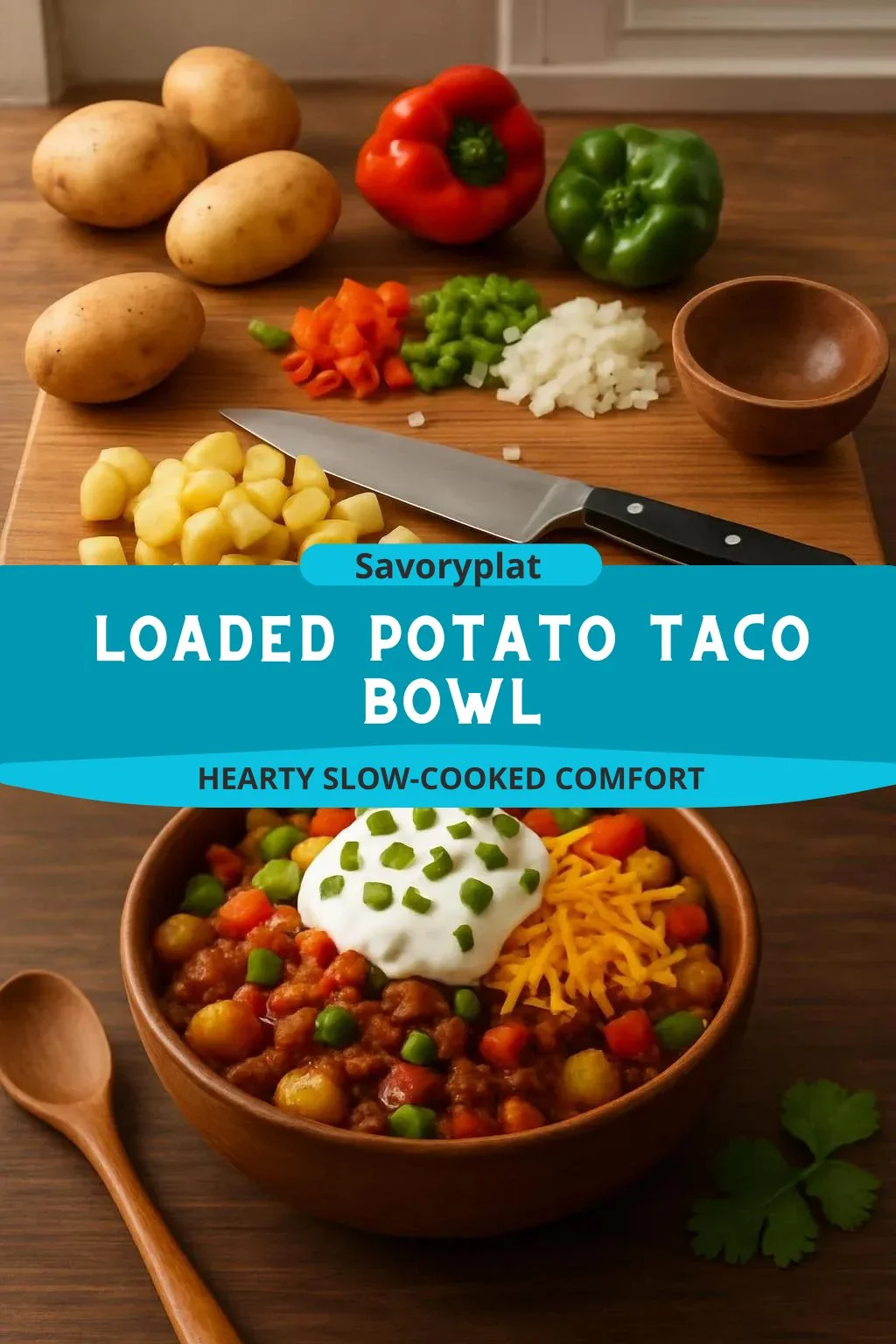 Loaded Potato Taco Bowl