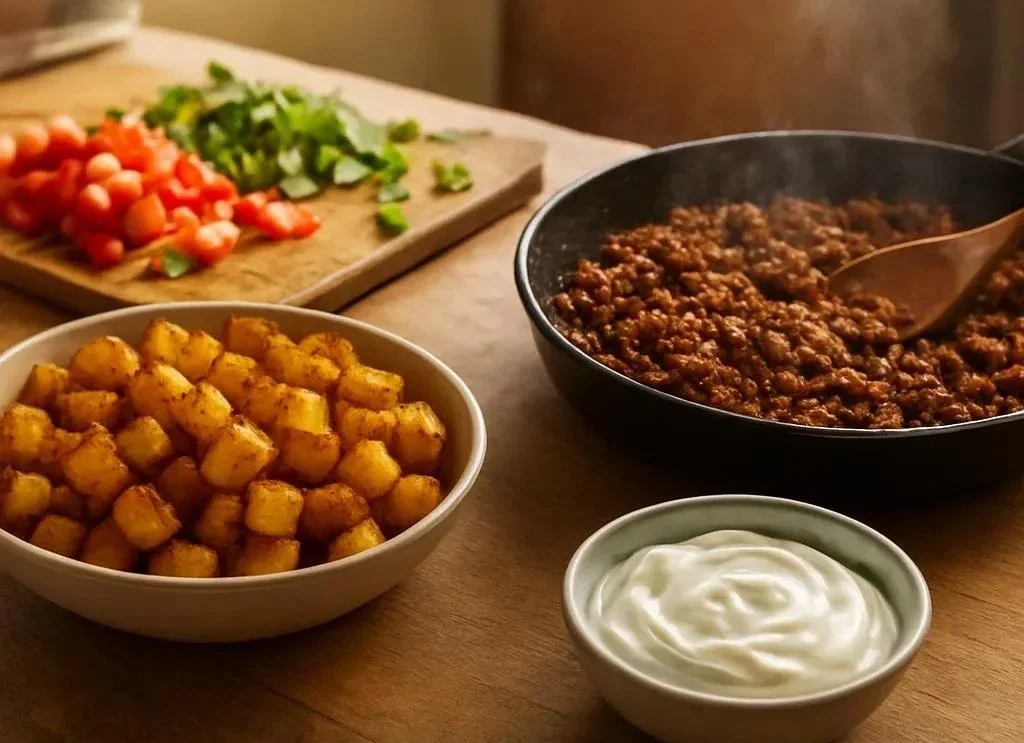Loaded Potato Taco Bowl
