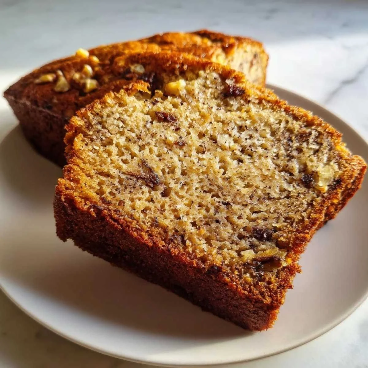 Moist Sugar Free Banana Bread with Applesauce
