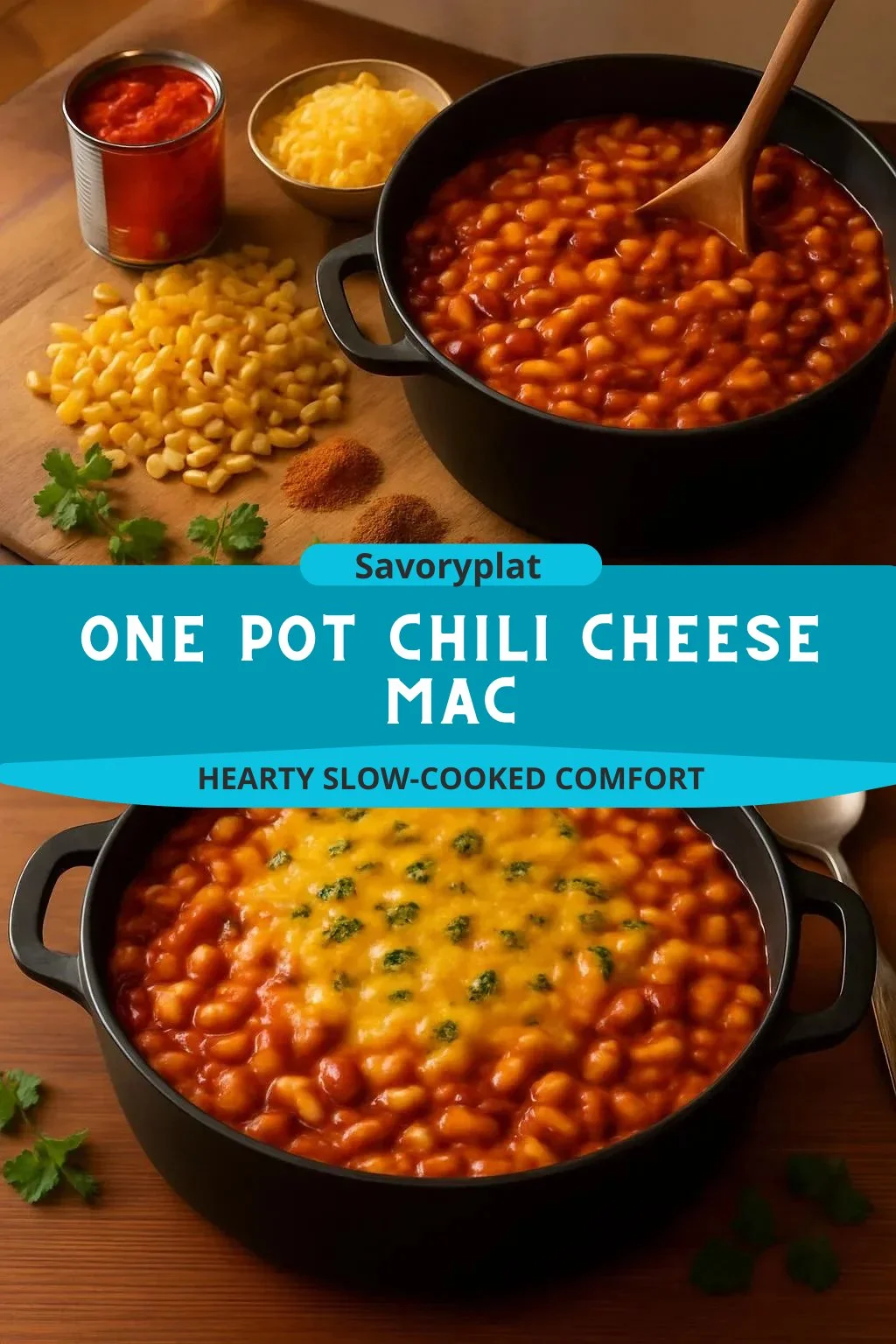 One Pot Chili Cheese Mac