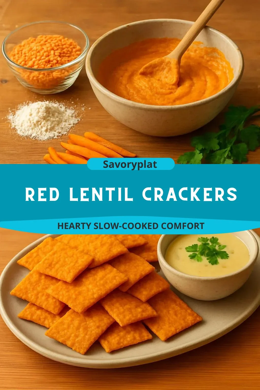 Red Lentil Crackers